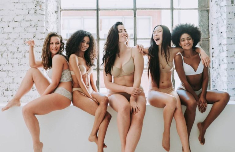 empowered women in lingerie