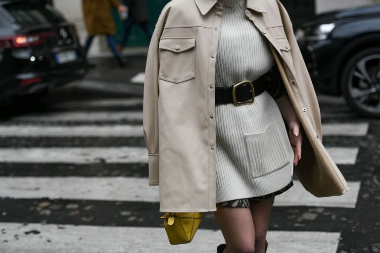 knitted dress and jacket