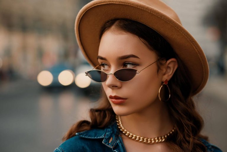 woman wearing fashion accessories