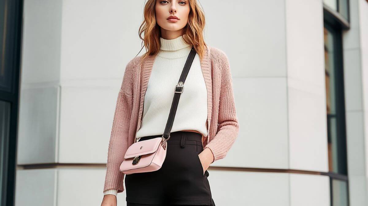 woman with handbag on the side